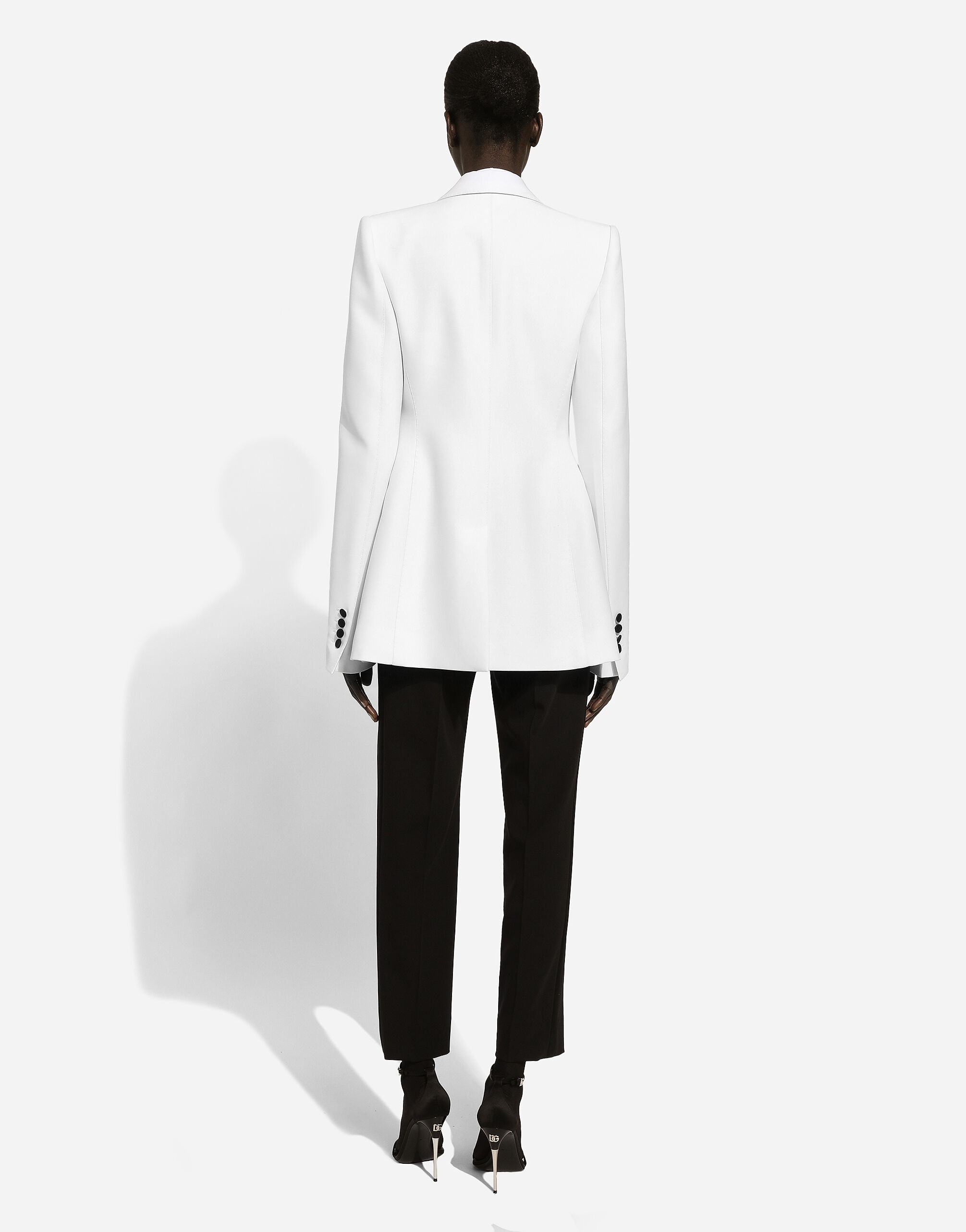 Double-breasted faille Turlington tuxedo blazer - 4