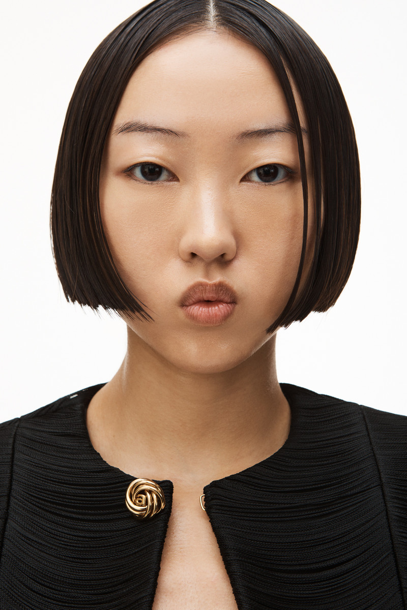 FRINGE SLIM COAT IN POWER MESH 4