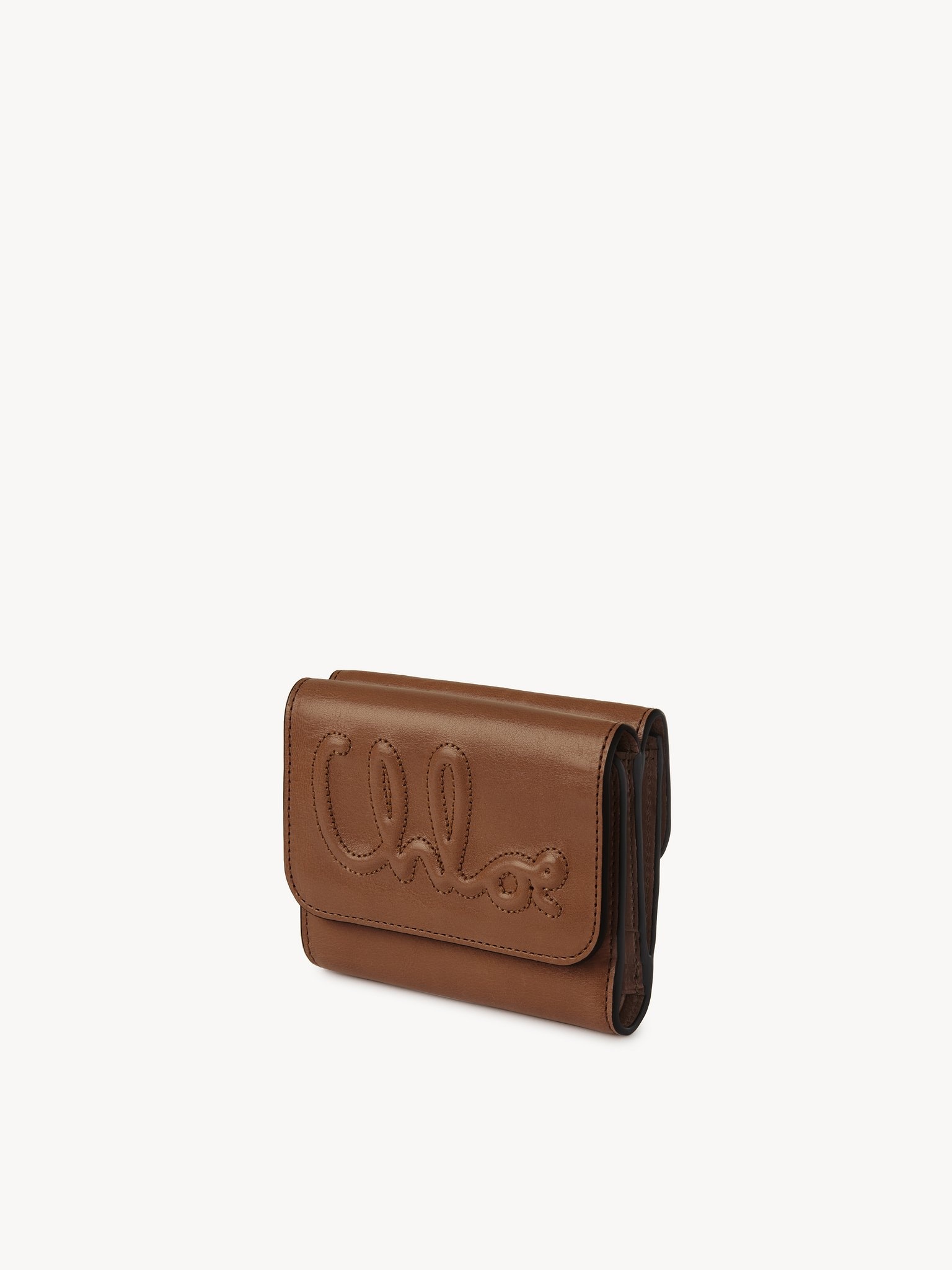 C CHLOÉ SMALL TRI-FOLD IN SHINY LEATHER - 2