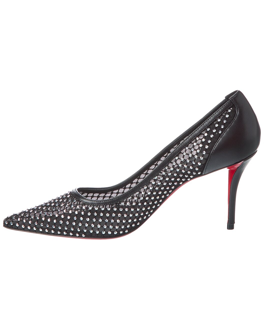 Christian Louboutin Apostropha 80 Mesh & Leather Pump - 2