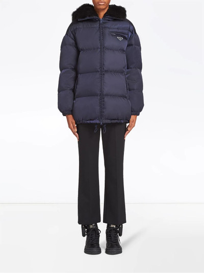 Prada gabardine puffer jacket outlook