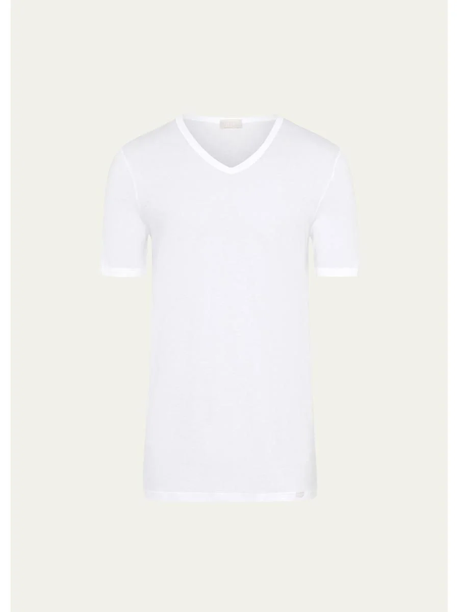 Men's Ultralight Cotton V-Neck T-Shirt - 1