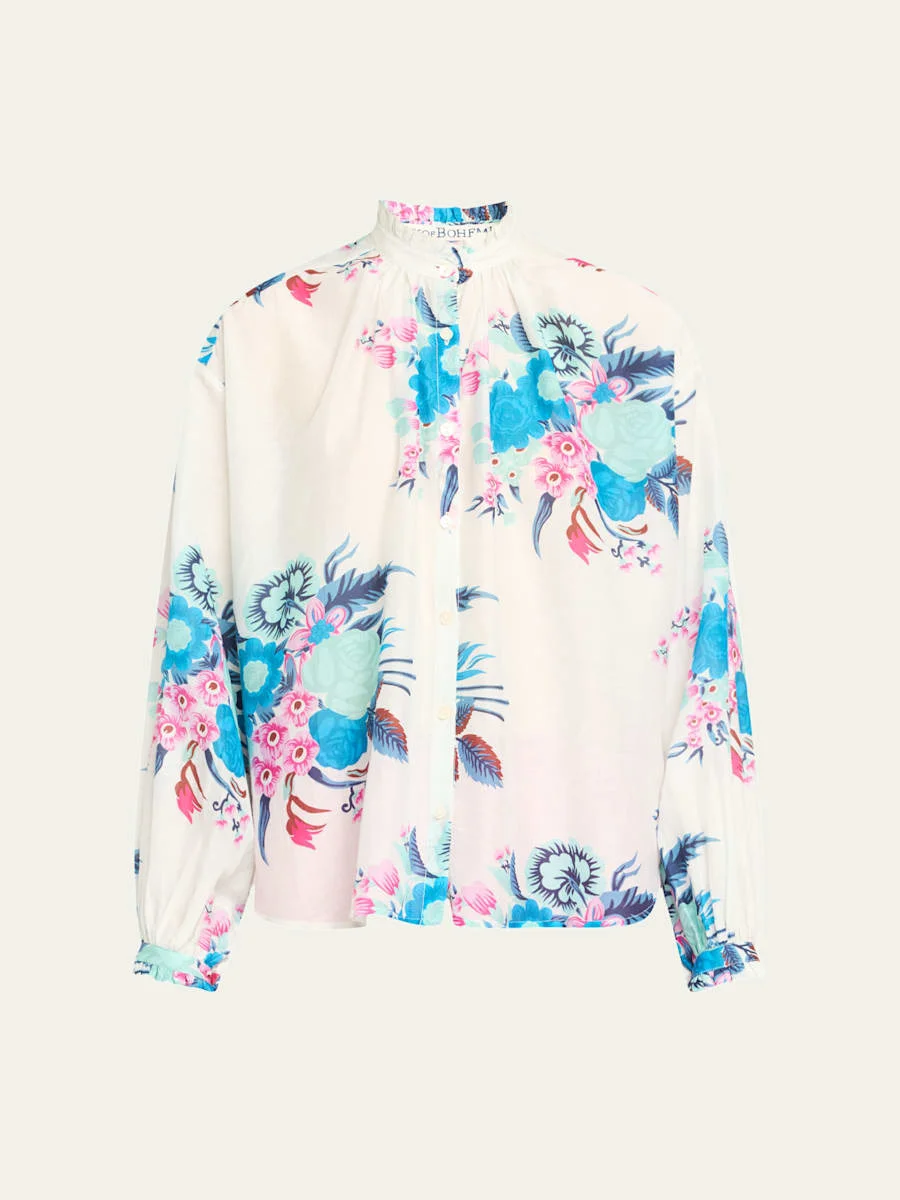 Poet Berry Jackfruit Blouse - 1