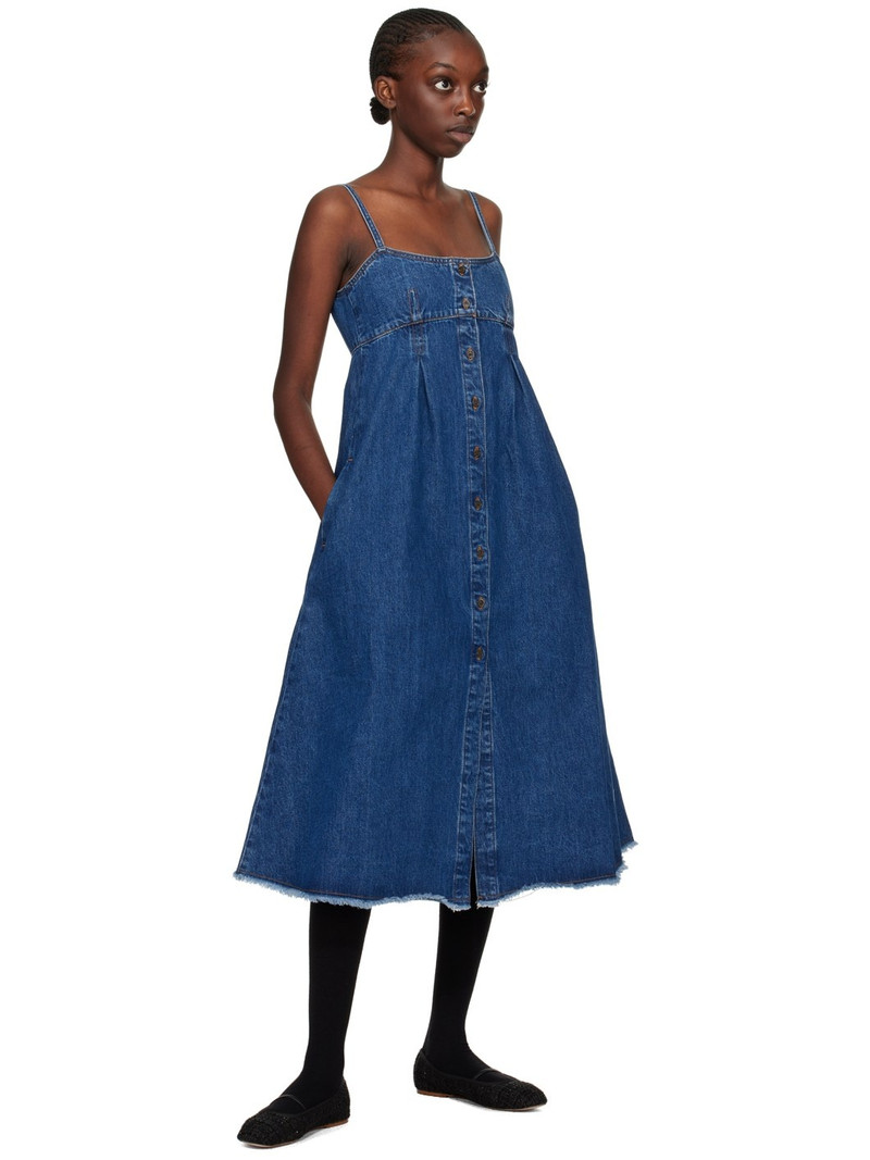 A.P.C. Indigo Malibu Denim Midi Dress outlook
