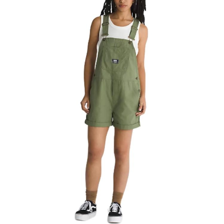 (WMNS) Vans Ground Work Shortalls 'Green' VN0A5LMWAMB - 2