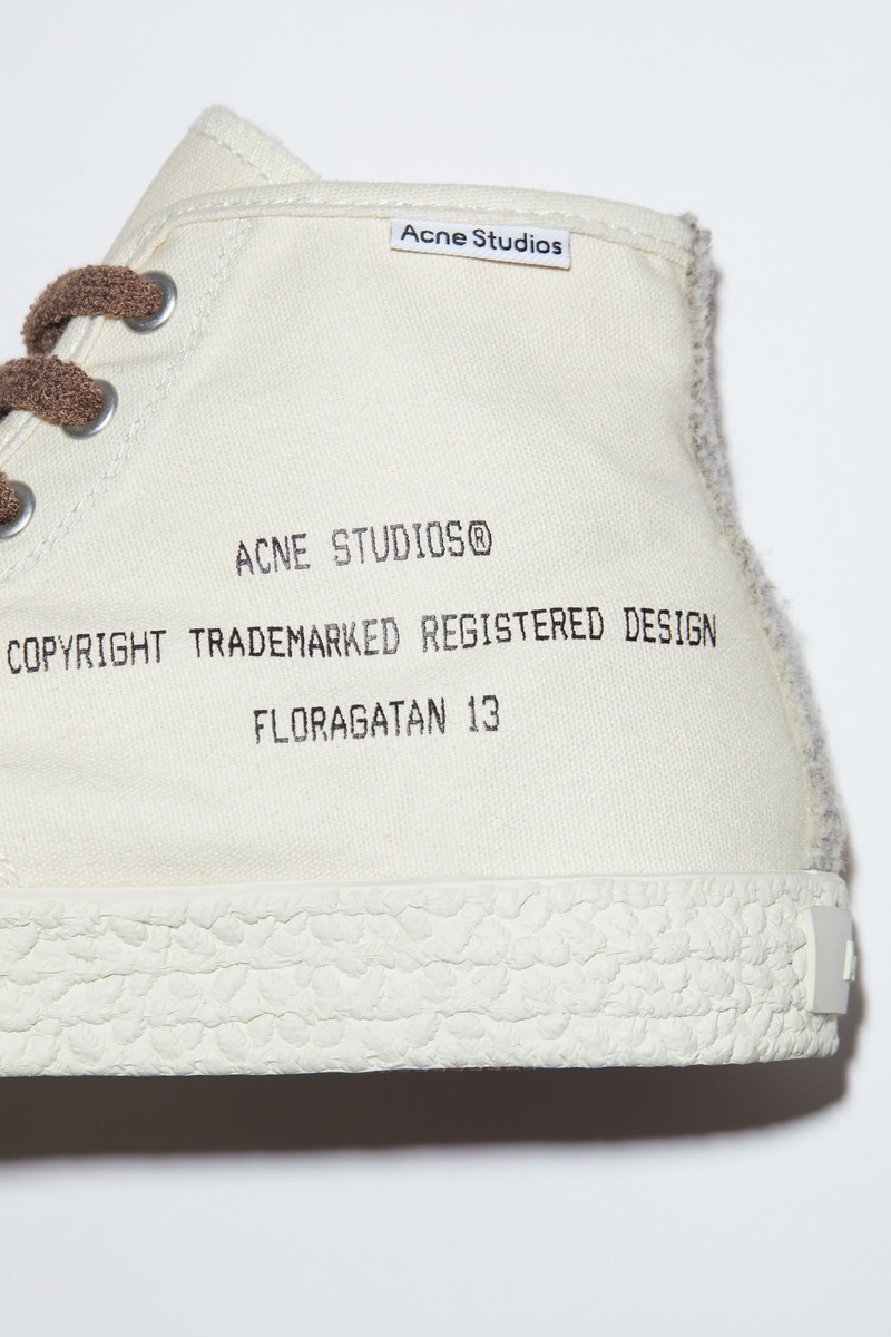 Canvas sneakers - Off white/off white 6