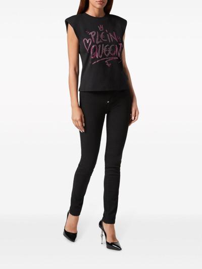 PHILIPP PLEIN Sexy Pure crystals-embellished sleeveless t-shirt outlook