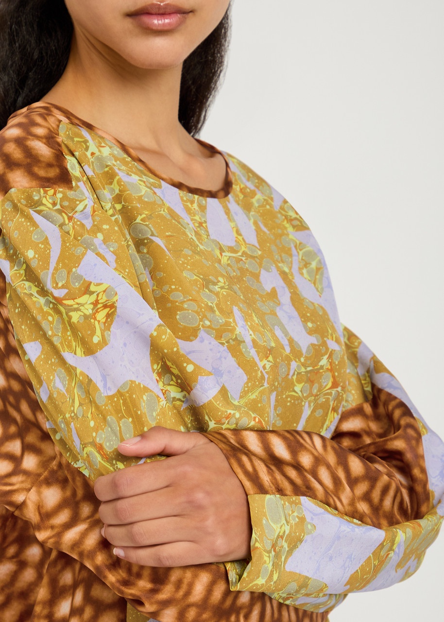Dries Van Noten Caias Printed Silk-chiffon top - 5