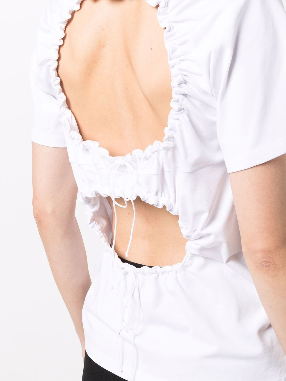 cutout-back T-shirt - 5
