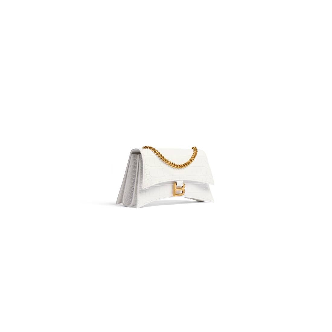 BALENCIAGA Women's Crush Xs Chain Bag Crocodile Embossed in