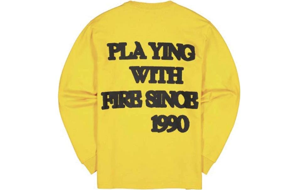 Converse x Asap Nast Long Sleeve T-Shirt 'Yellow' 10020225-A01 - 2