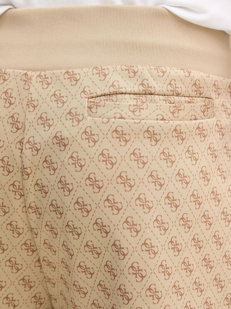 Korbin monogram-pattern drawstring shorts 4