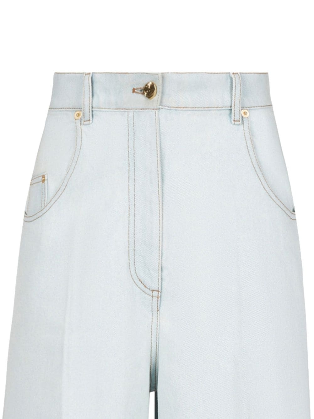 high-waisted flared jeans - 5