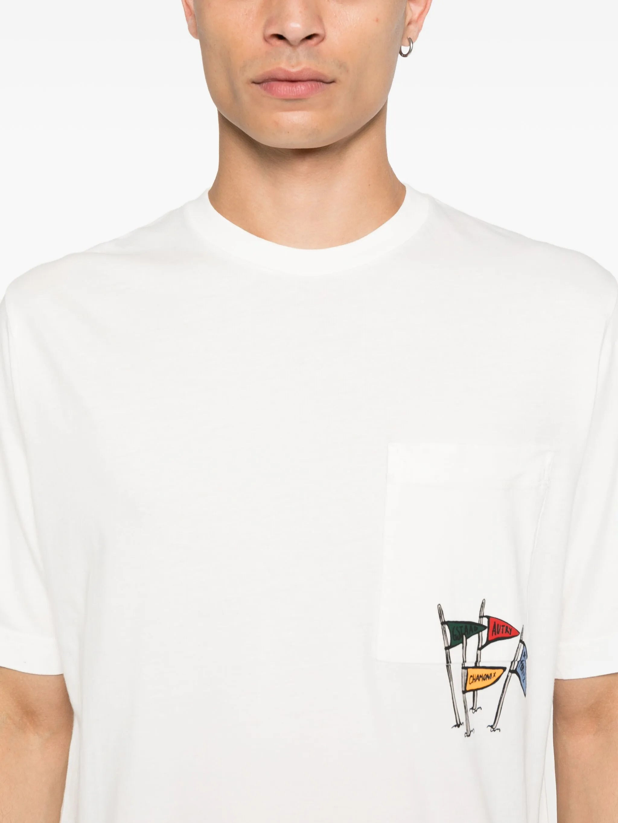 Autry Flag-print Crew-neck T-shirt - 4