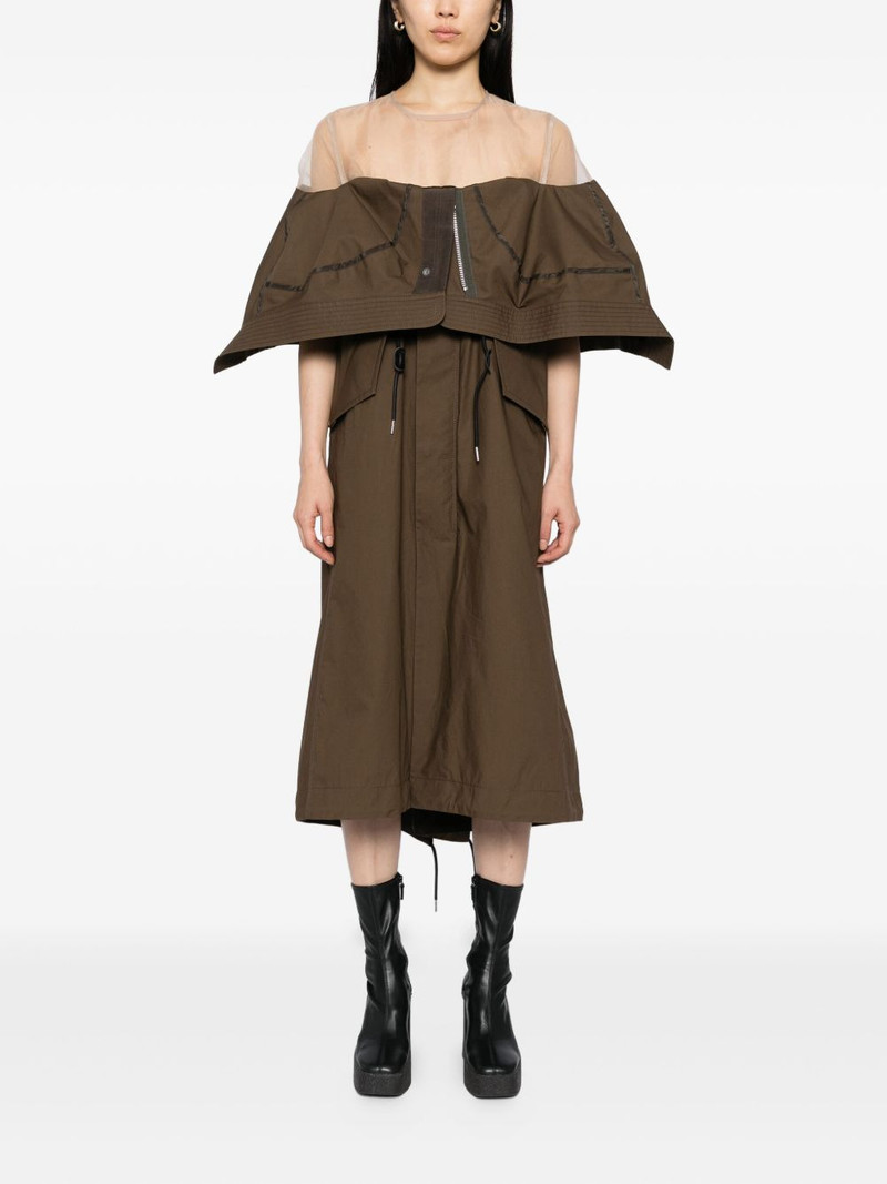 sacai panelled dress outlook
