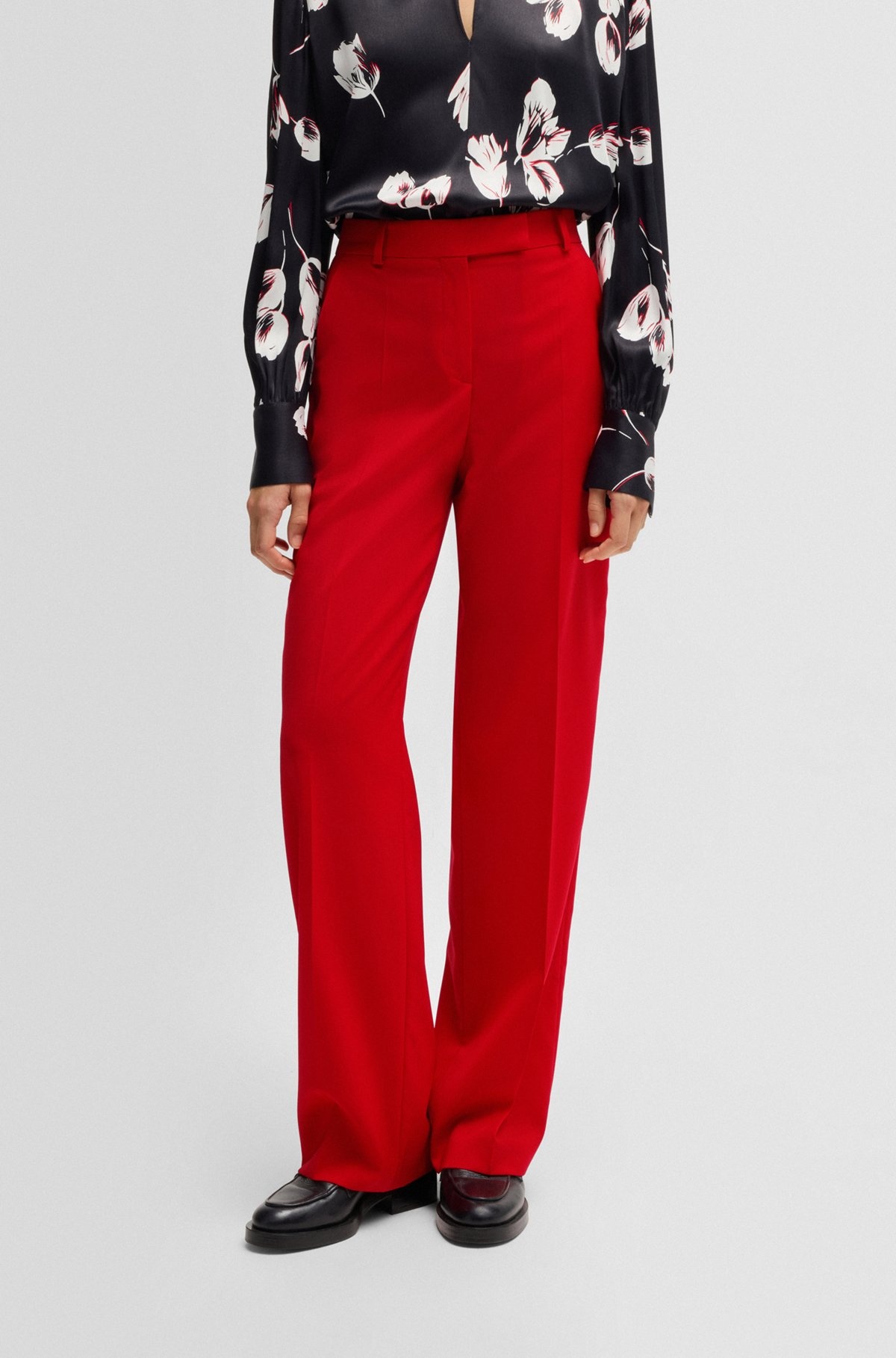 STRAIGHT-LEG TROUSERS IN WOOL - 2