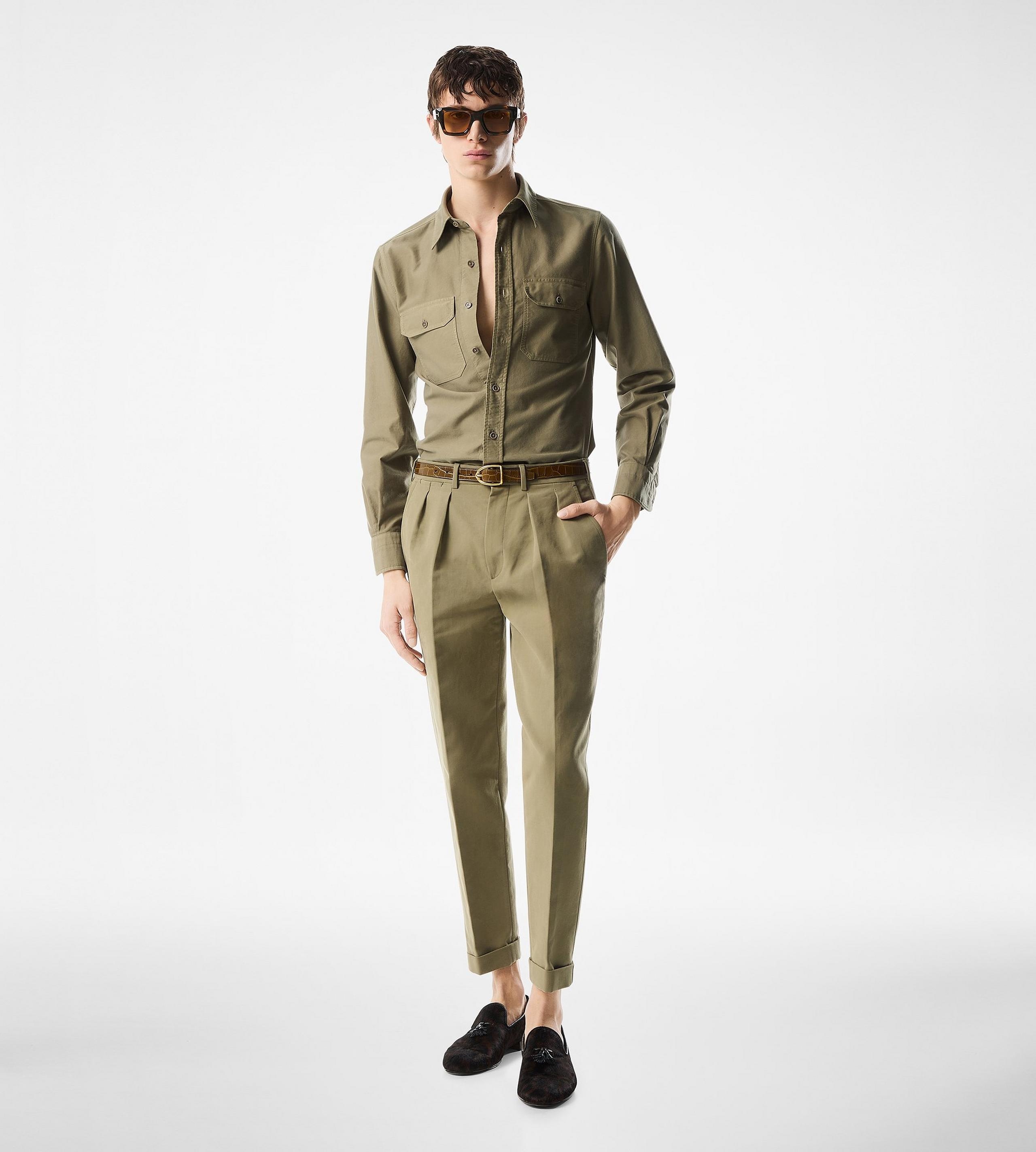 COTTON SATIN SEMI SARTORIAL PANT - 2
