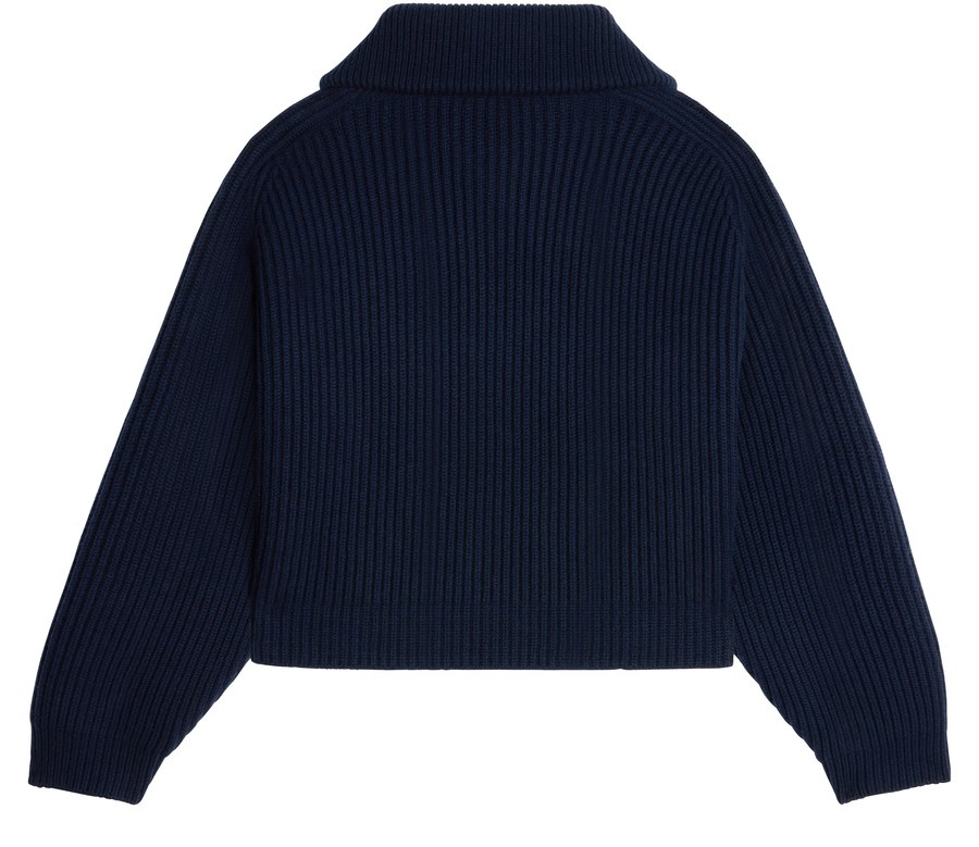 Vareuse sweater in ribbed wool and cashmere - 2