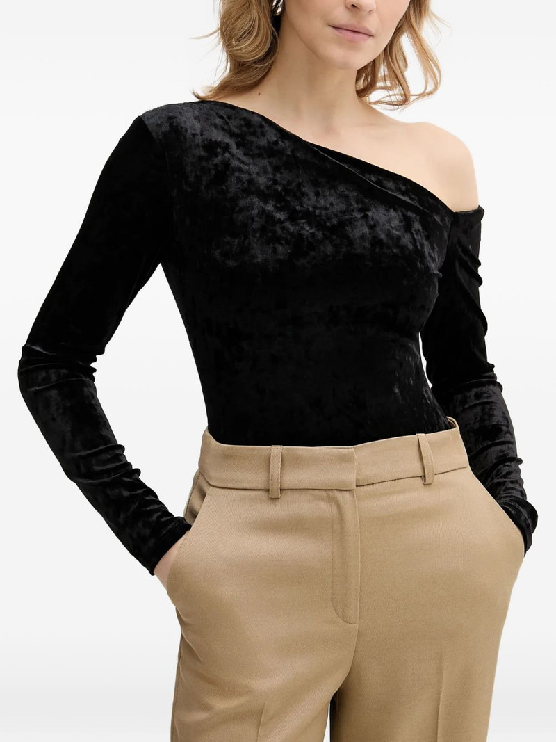 one-shoulder long-sleeve bodysuit 1