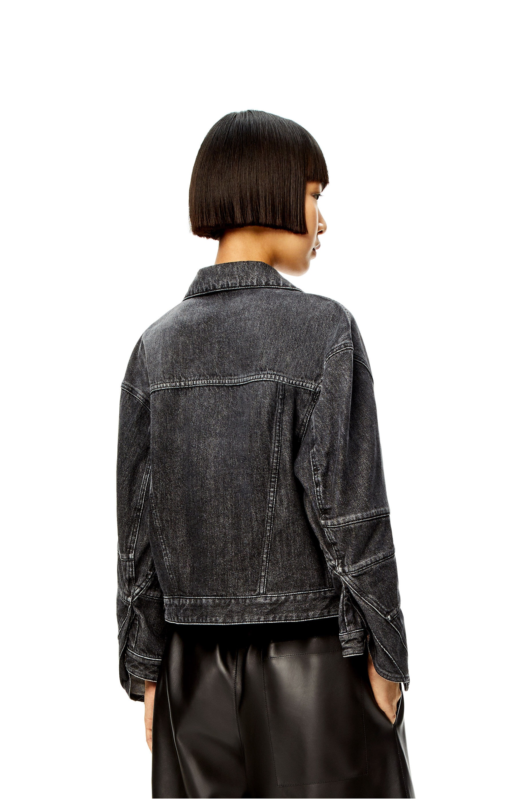 Twisted jacket in denim - 4