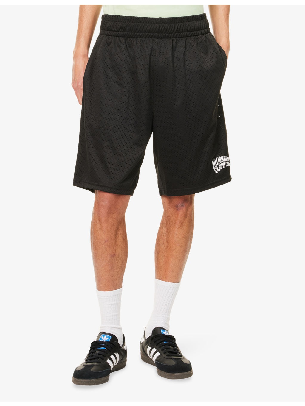 Logo-Print Perforated Woven Sweat Shorts - 3