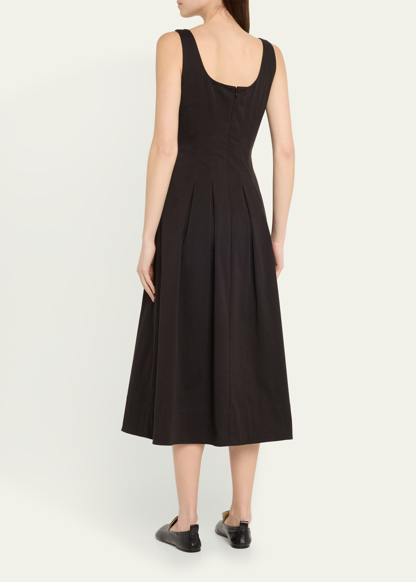 Shelby Pleated A-Line Midi Dress - 3