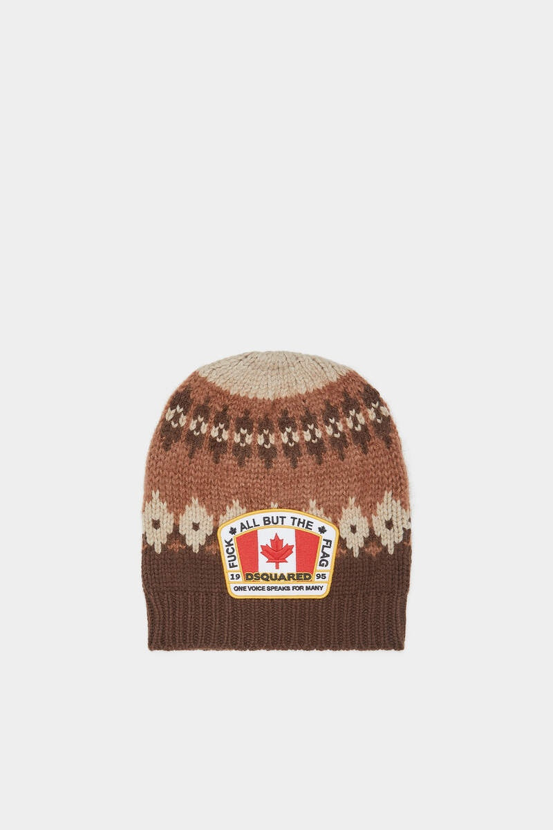 CANADIAN FLAG KNIT BEANIE 1