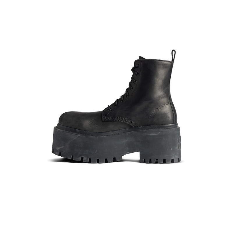 BALENCIAGA Women's Strike Platform Bootie in Black outlook
