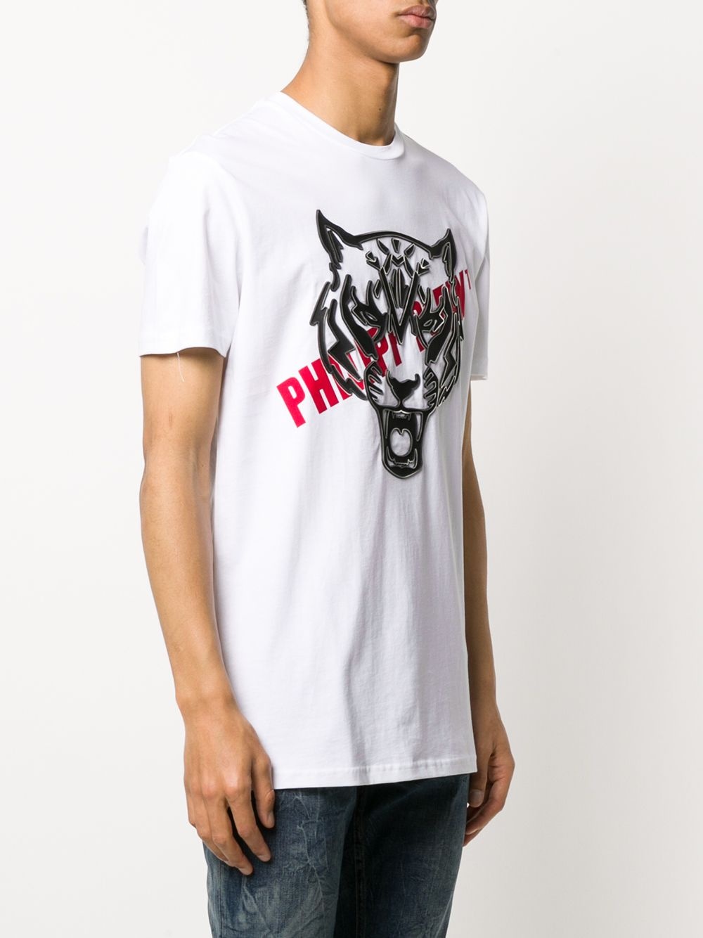 tiger head logo T-shirt - 3