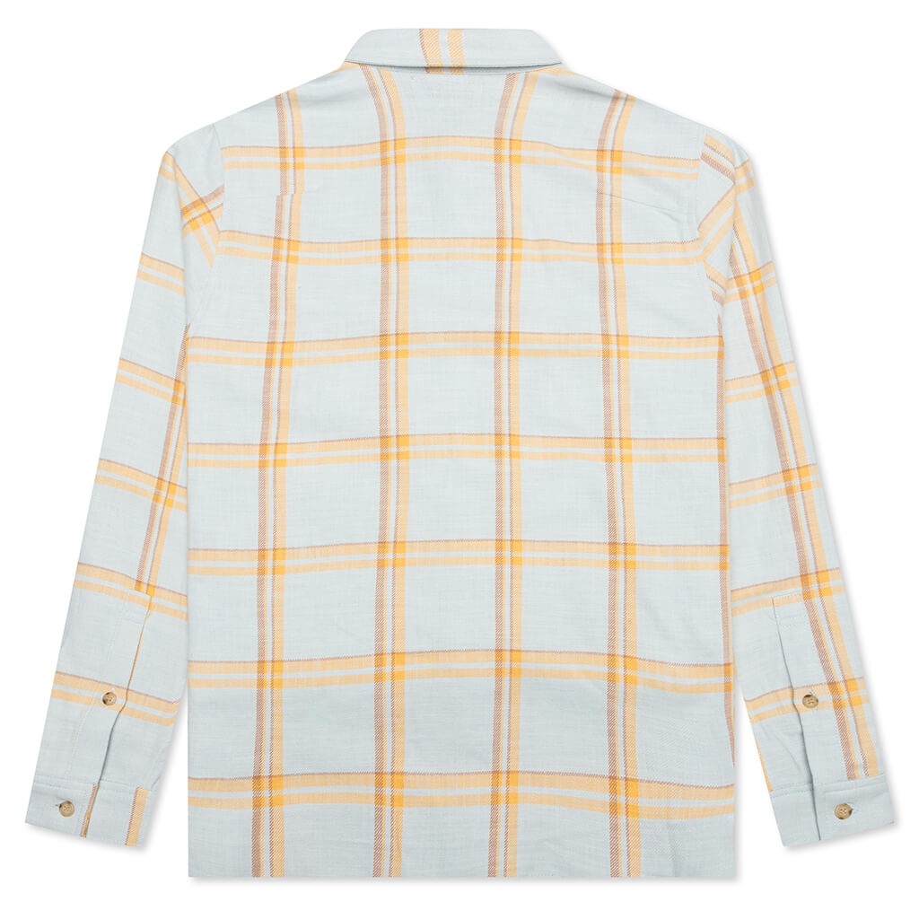 JOHN ELLIOTT SLY STRAIGHT HEM SHIRT - BLUE/YELLOW - 2