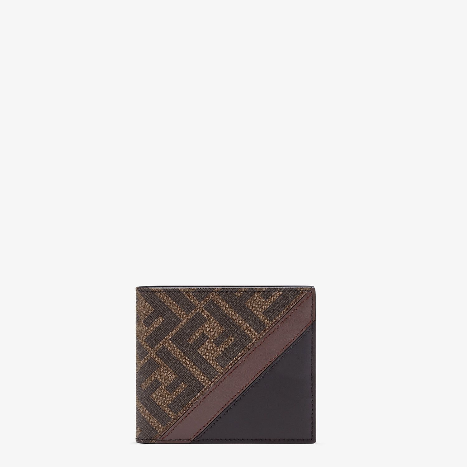 Brown fabric bi-fold - 1