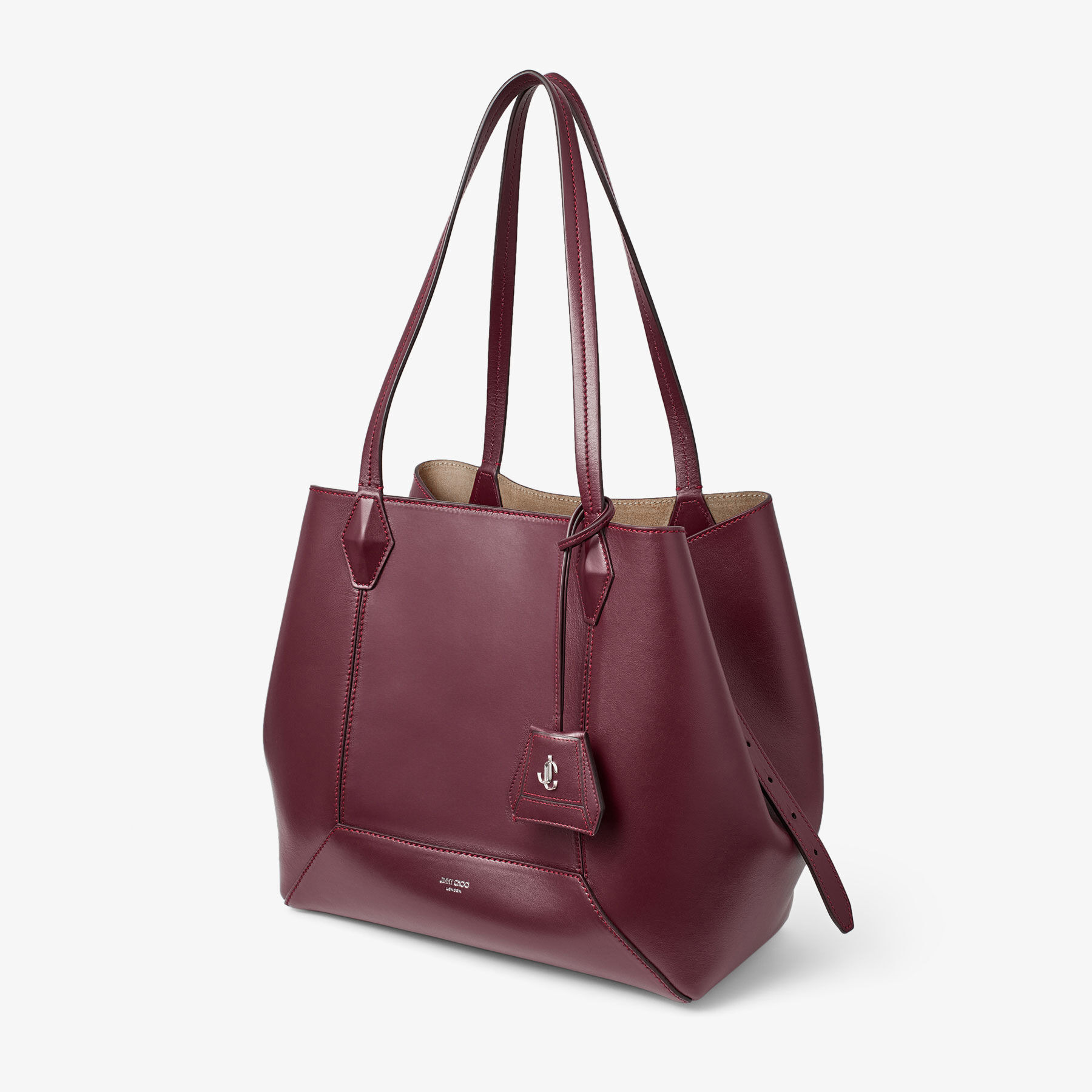 Diamond Tote/M
Garnet Calf Leather Tote Bag - 3