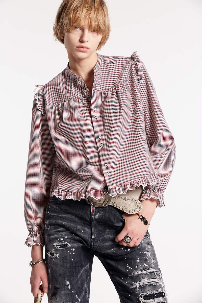 CHECK EMBELLISHED SHIRT - 3