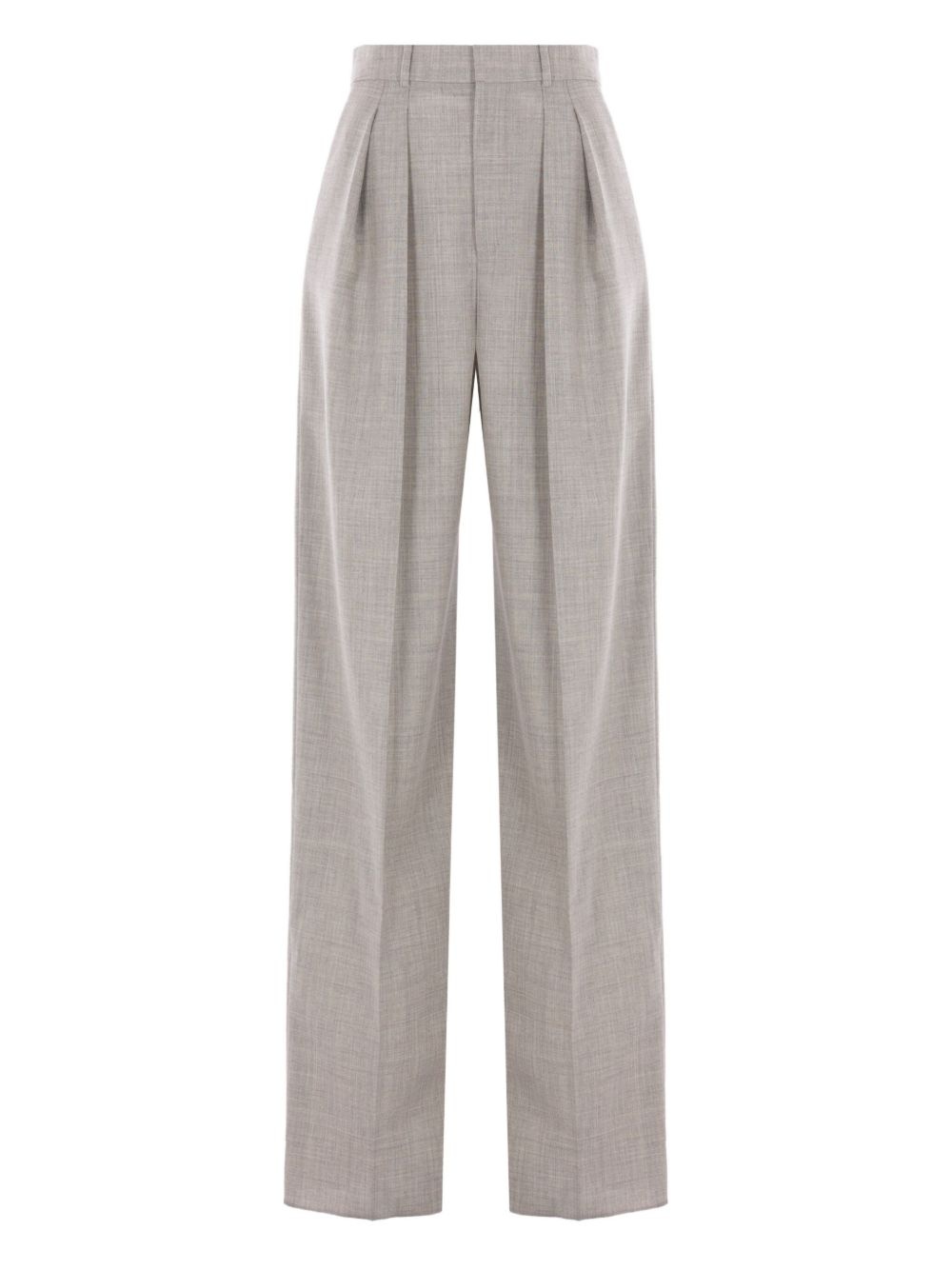 wool wide-leg trousers - 1