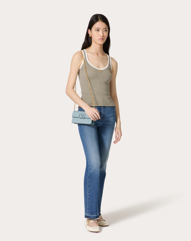 Valentino VLOGO SIGNATURE GRAINY CALFSKIN WALLET WITH CHAIN outlook