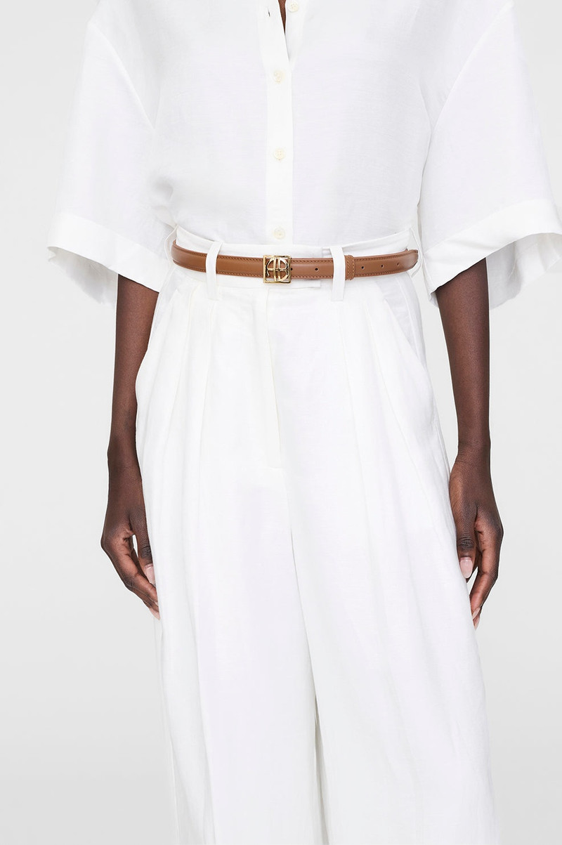 Monogram Belt - Cognac 5