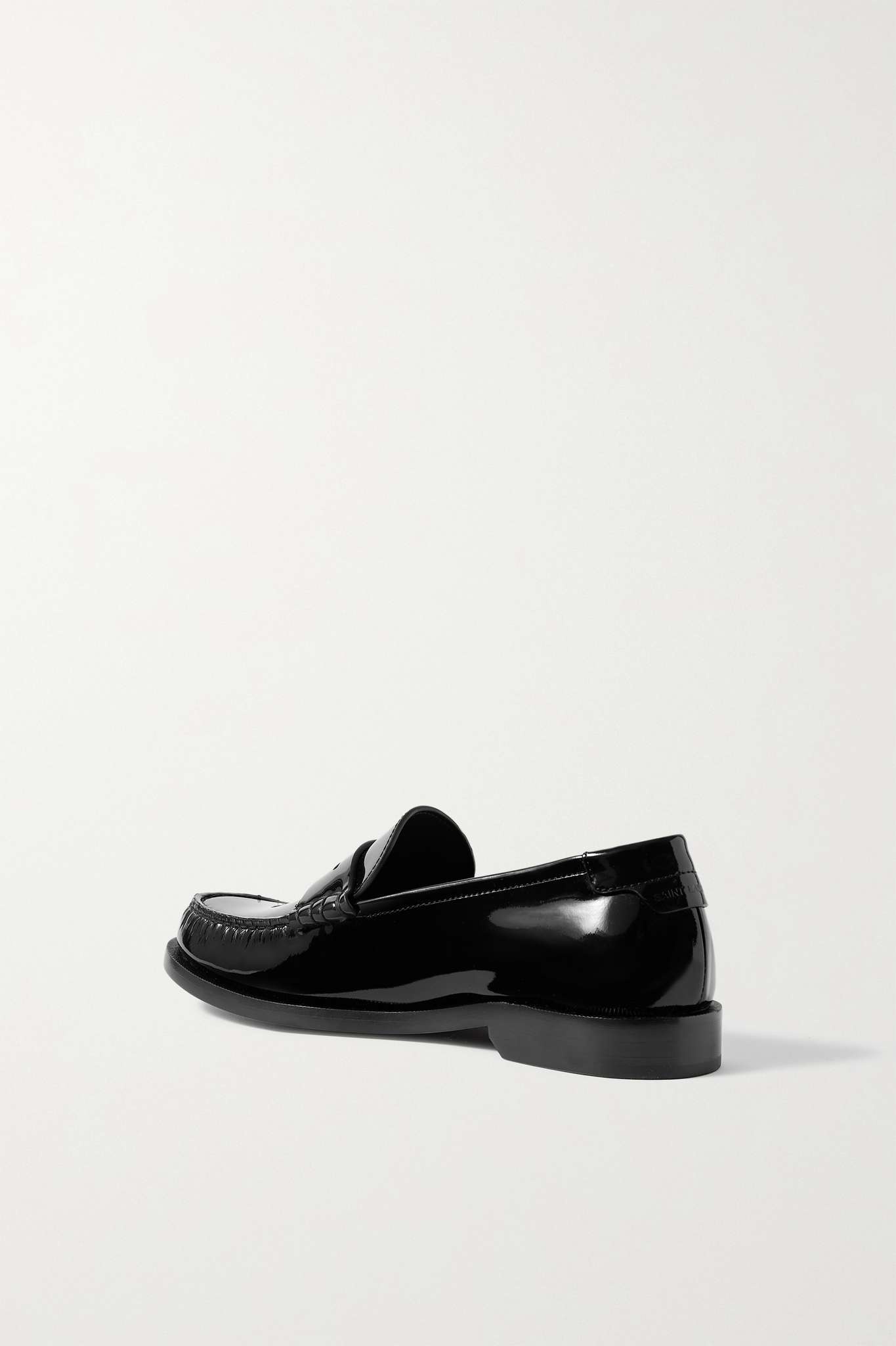 Le Loafer logo-appliquéd patent-leather loafers - 3