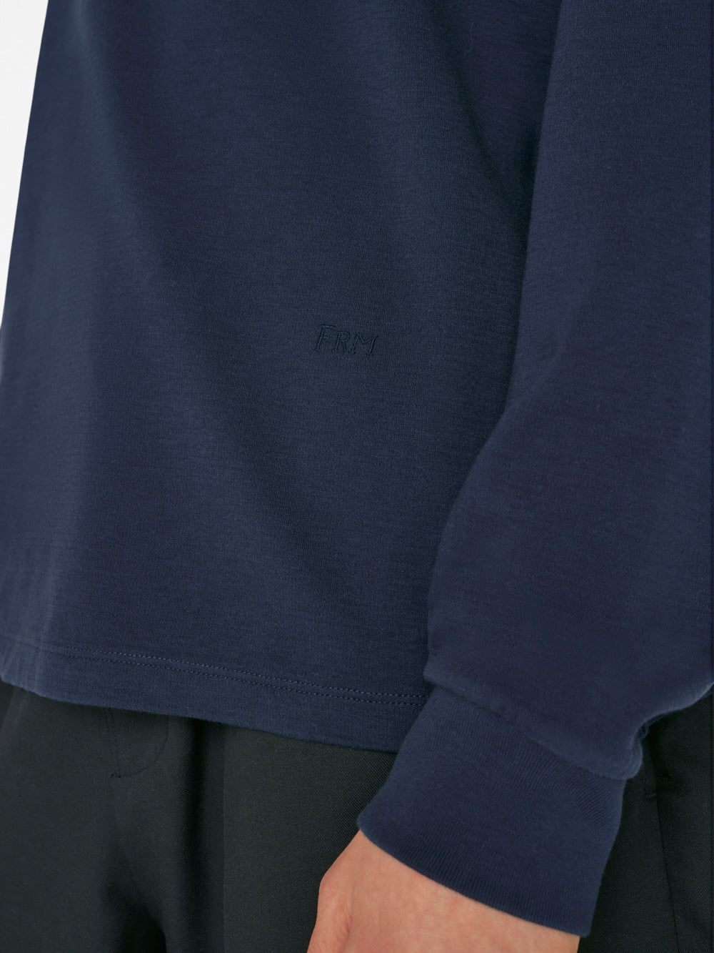 Duo Fold Long Sleeve Crew in Navy - 5