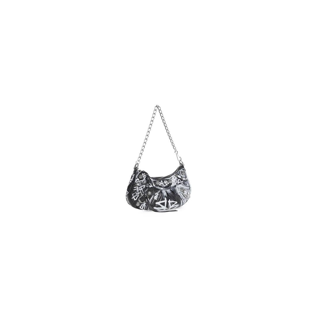 le cagole mini purse with chain graffiti - 4