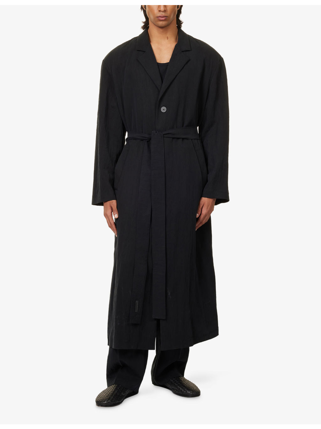 Unlined Longline Woven Overcoat - 3