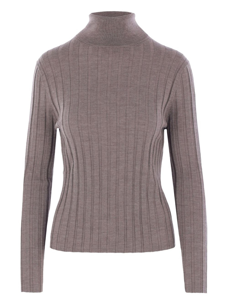 ribbed turtleneck sweater 1