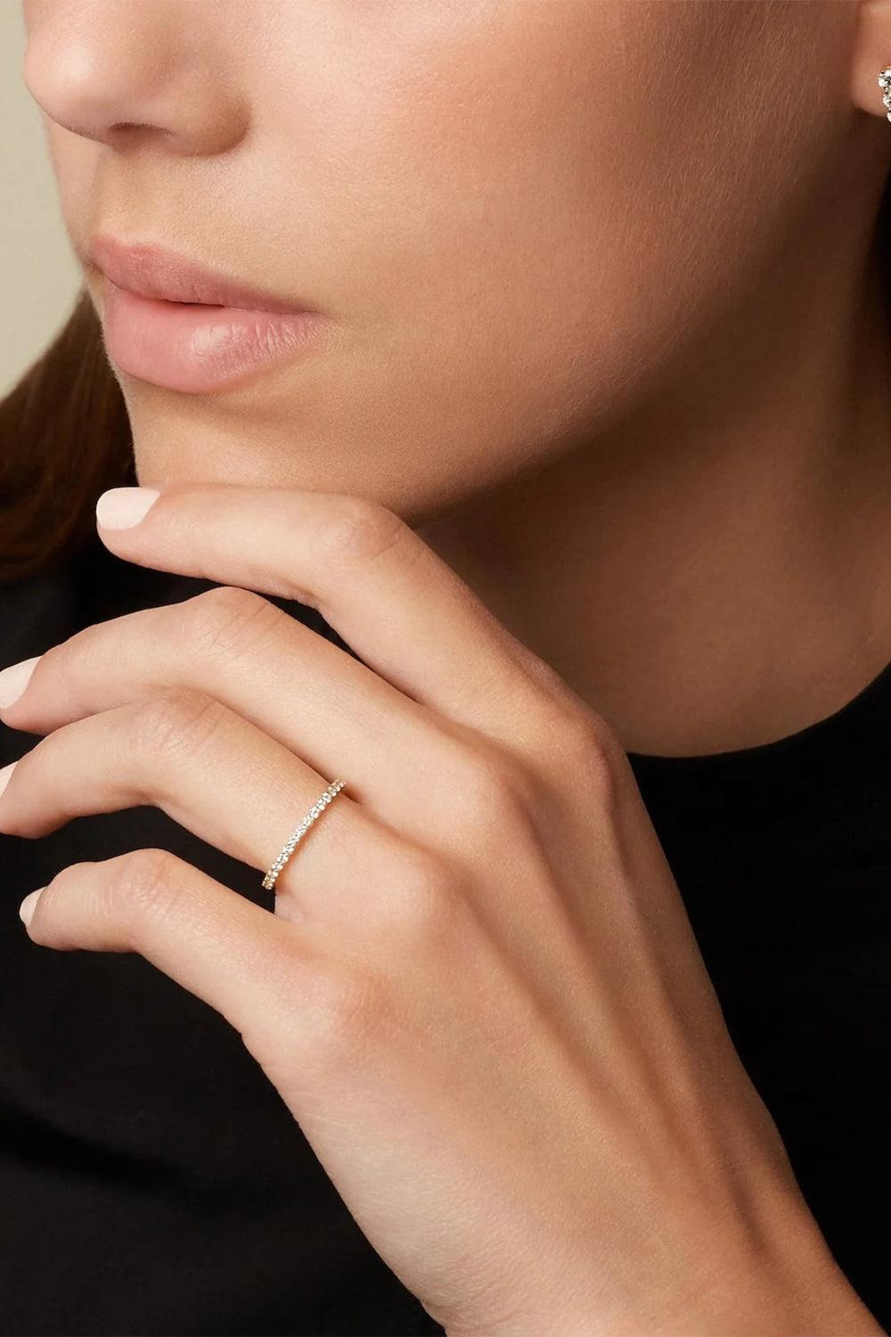 Sadie Eternity Band - White Gold - 1.5mm - 2