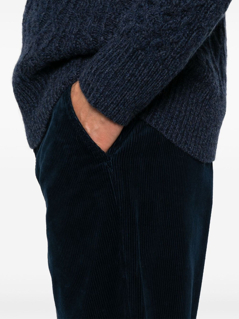 corduroy straight-leg trousers 5