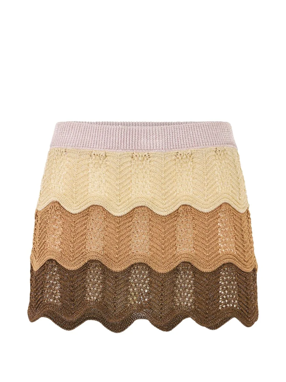 colour wave mini skirt - 1