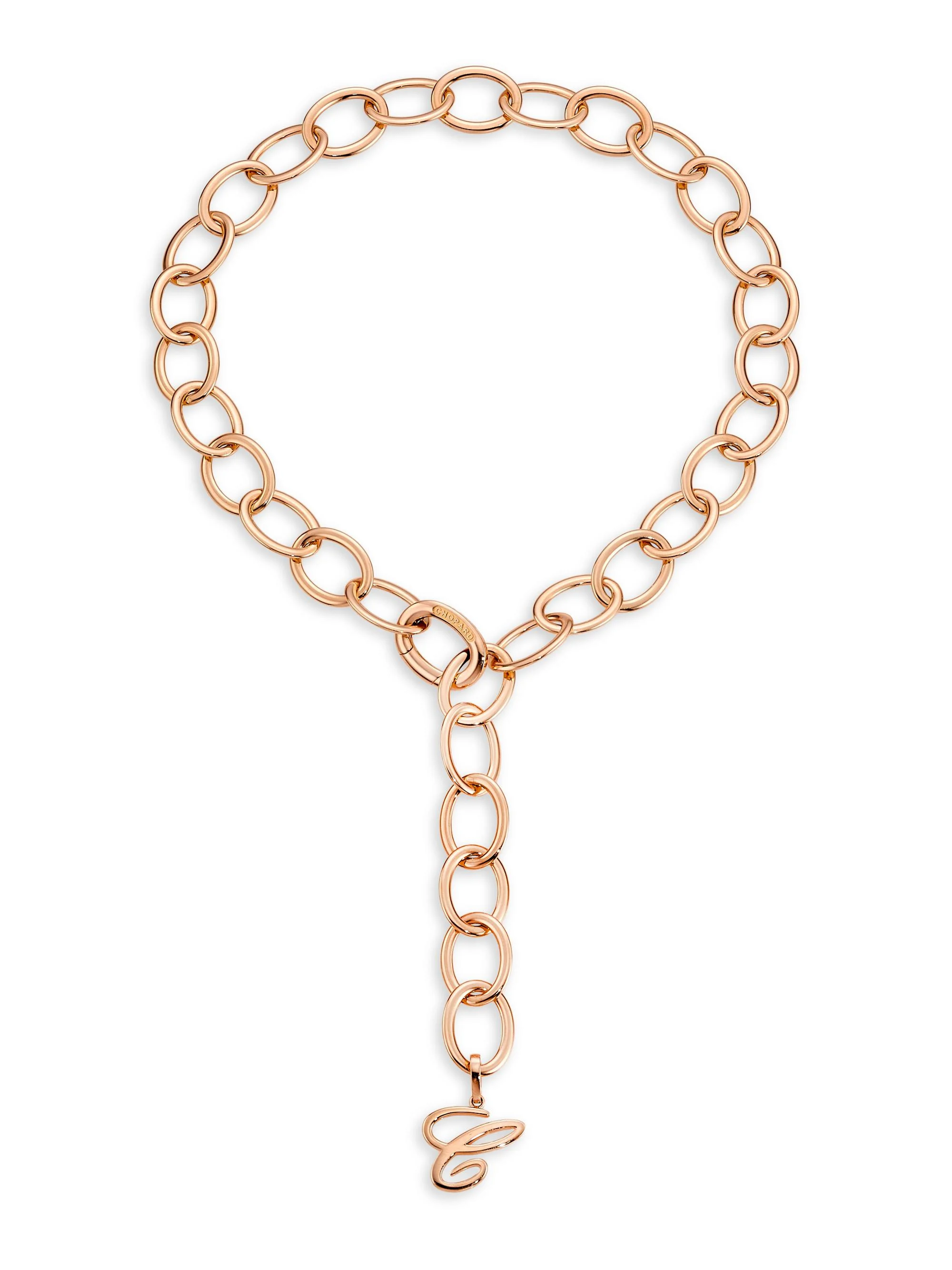 Women's Les Chaines 18K Rose Gold Oval-Link Chain Necklace - Rose Gold - 1