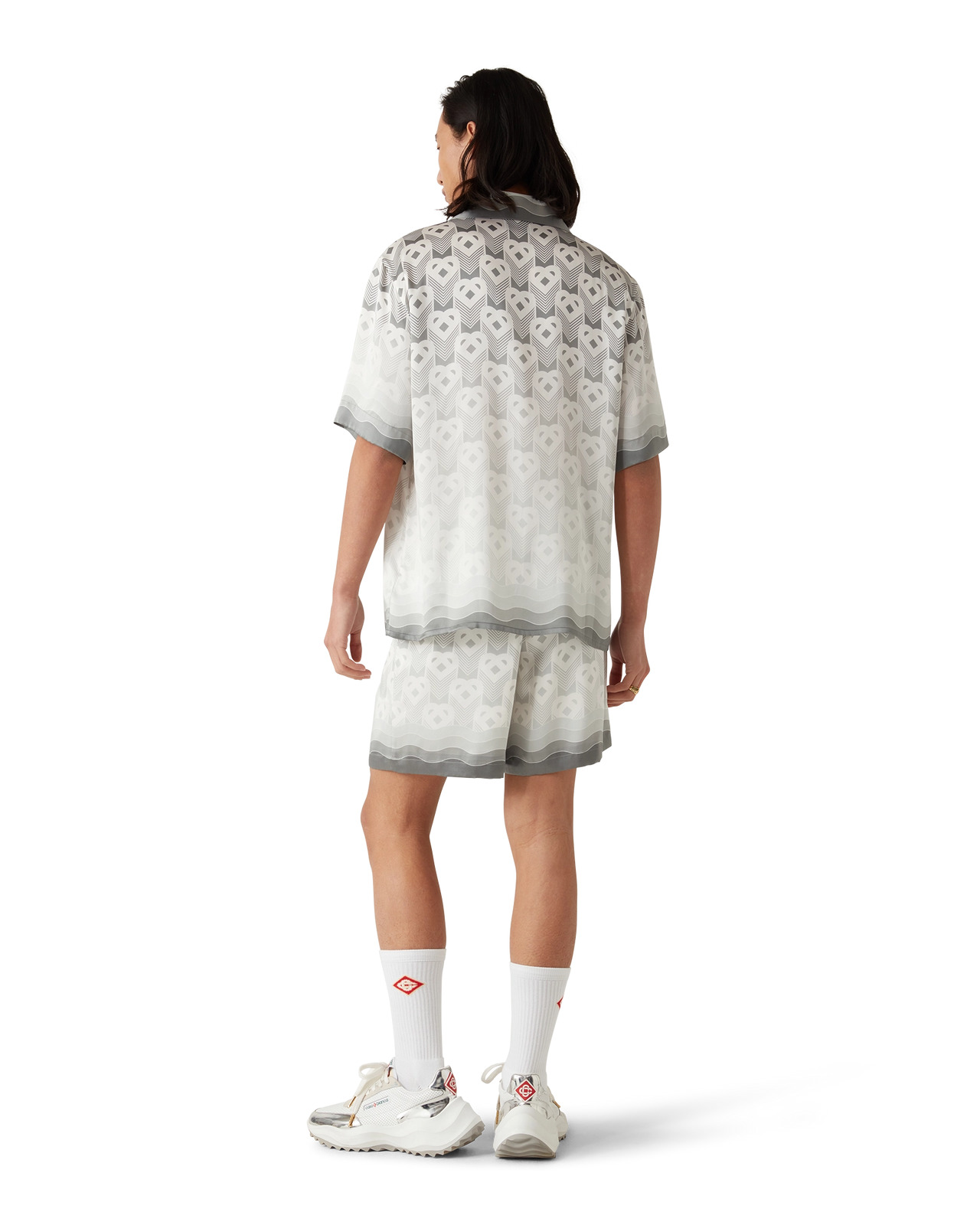 Gradient Heart Monogram Silk Shirt | Casablanca Paris - 3