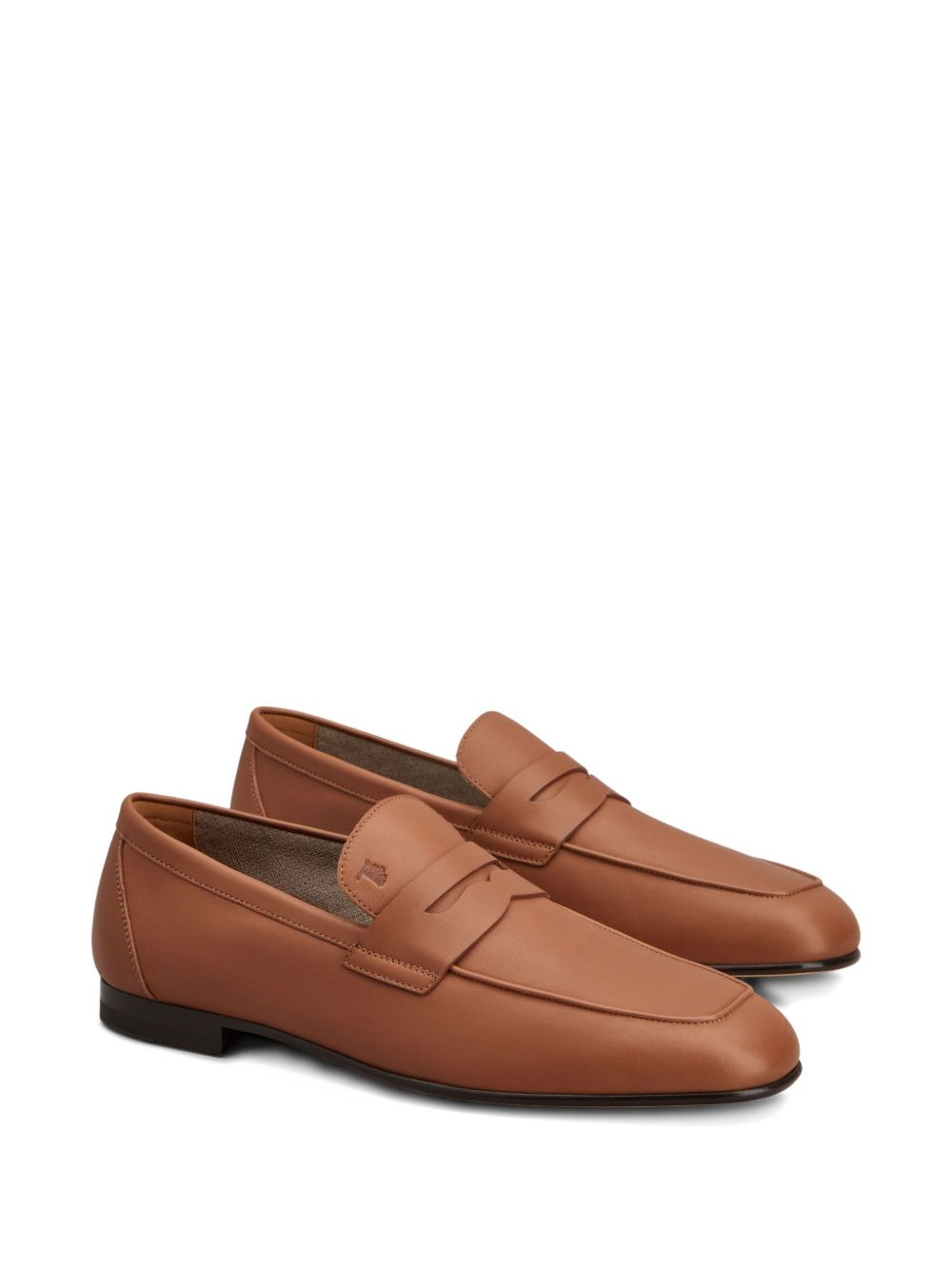 leather penny loafers - 2