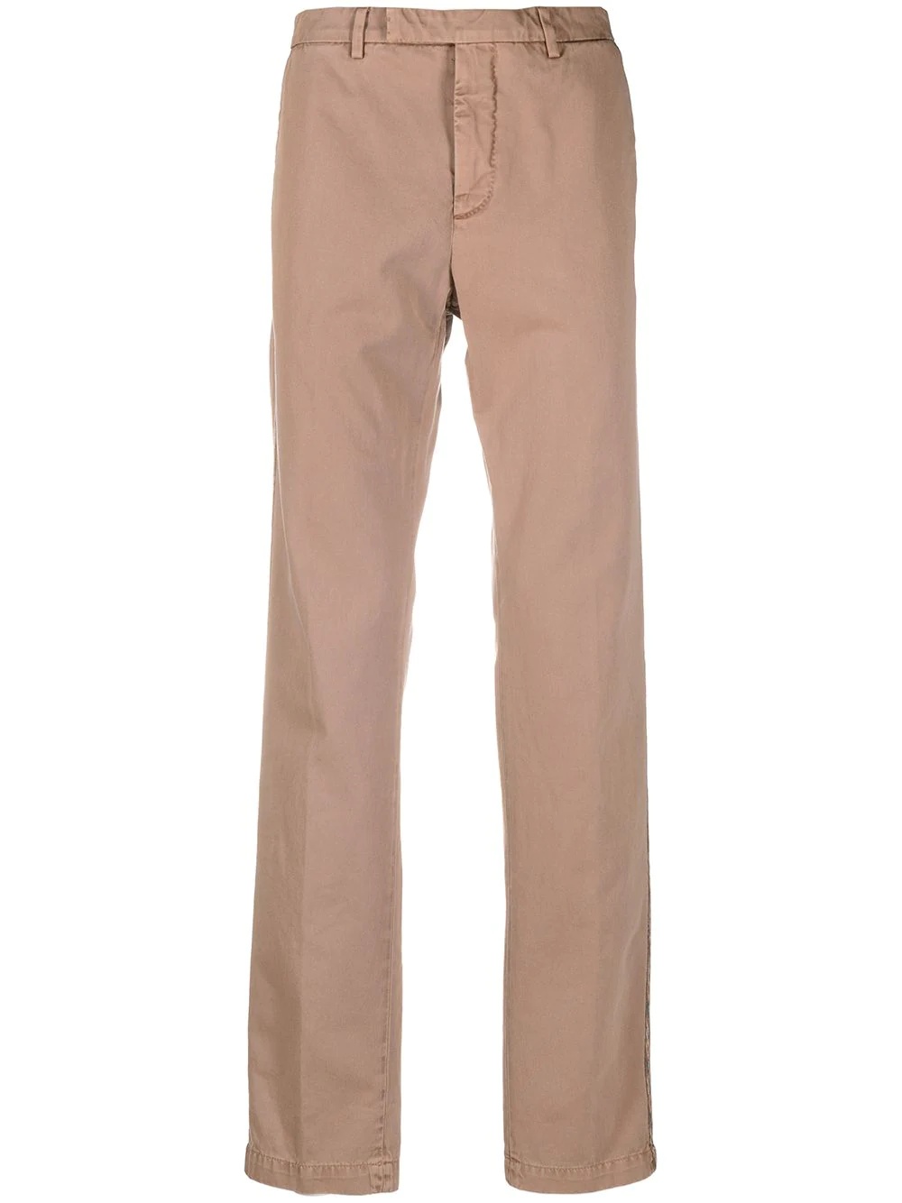 mid-rise straight-leg trousers - 1