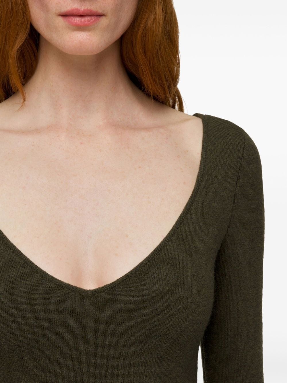 virgin wool-blend knitted dress - 5