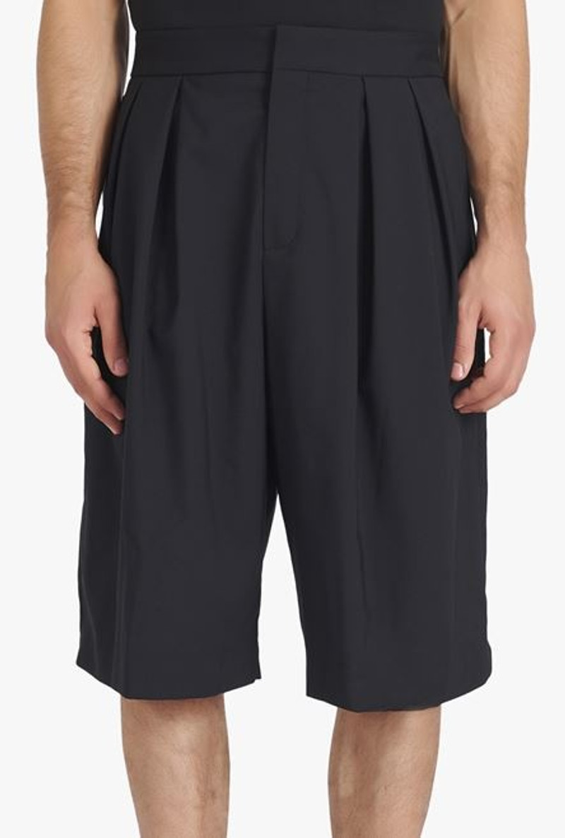 Black wool shorts 5